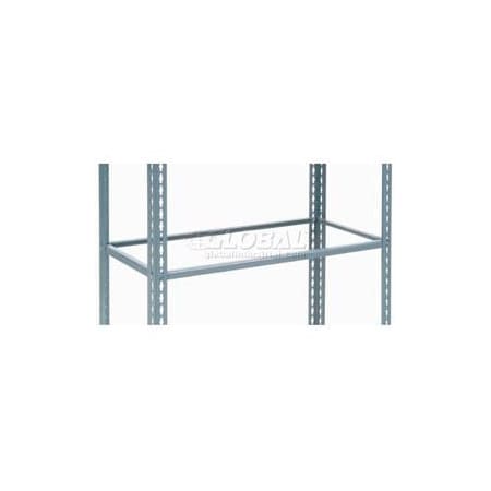 Global Industrial Additional Shelf, Single Rivet, No Deck, 48inW x 18inD, Gray 254457